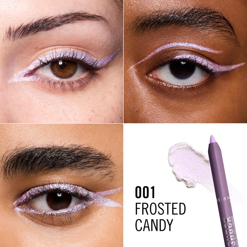 RIMMEL LONDON Rimmel Thrill Seeker Multi-Chrome Gel Eyeliner, 001 Frosted Candy, 1.2g - Image 4