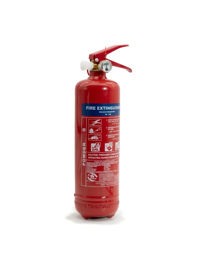 ALLTEC Fire Extinguisher ABC Dry Powder 1kg with Bracket, Effective Safety Protection Against Class A, B and C Fires, Multi-Purpose for Home, Car, Office and Industrial Use - Image 2