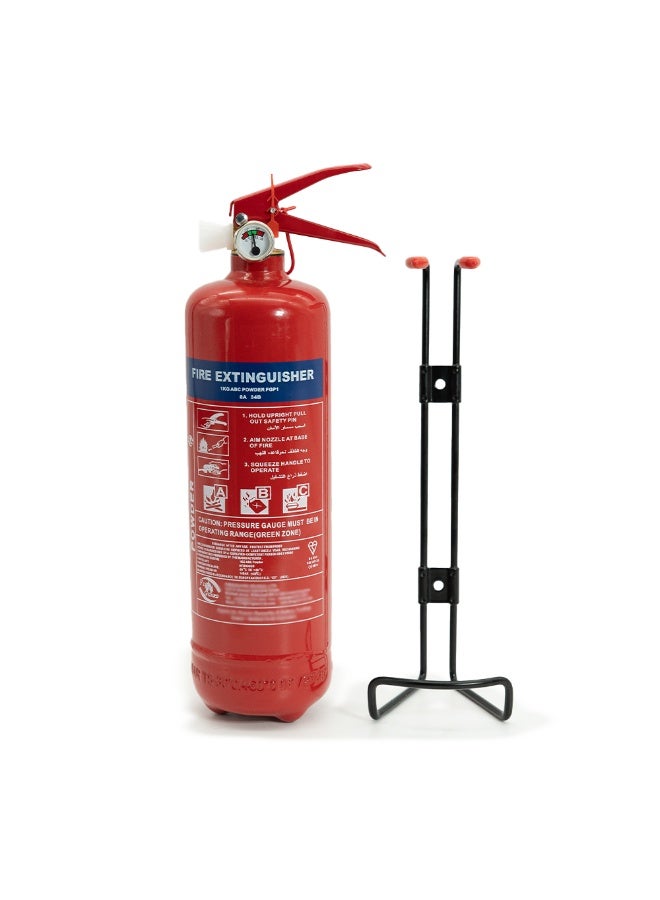 ALLTEC Fire Extinguisher ABC Dry Powder 1kg with Bracket, Effective Safety Protection Against Class A, B and C Fires, Multi-Purpose for Home, Car, Office and Industrial Use - Image 5