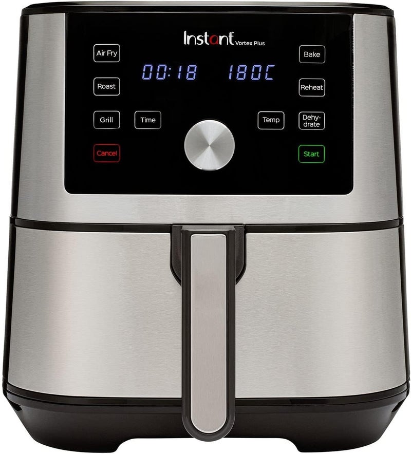 Instant Vortex Plus, 1600W, 3.7L Digital Single Drawer Air Fryer, Easy to Use 6 Smart Programmes - air frying, roasting, baking, dehydrating, broiling, and reheating, 2 Years Manufacturer's Warranty - Image 1
