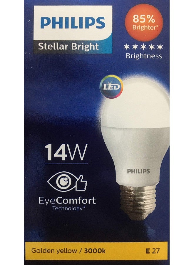 Philips 14W LED Bulb Base E27 (Golden Yellow, Pack of 1) - Image 1