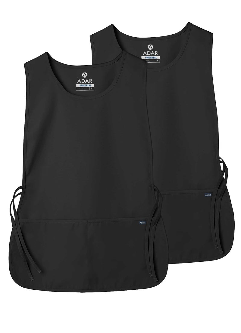 Adar Uniforms, Universal Cobbler Apron 2 Pack - Unisex Cobbler Apron - 7022 - Black - R - Image 1