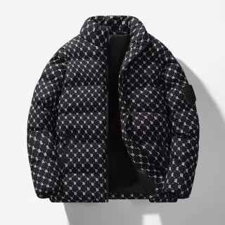 Autumn and winter mens and womens bread coat ins warm cotton raccoon couples clothing warm full printed stand collar plus size cotton-padded coat Black - pzsku/ZF3A07009AAA477BC3A5BZ/45/1750436118/68de2fe3-3872-4539-83a0-d639e6ad0eb9