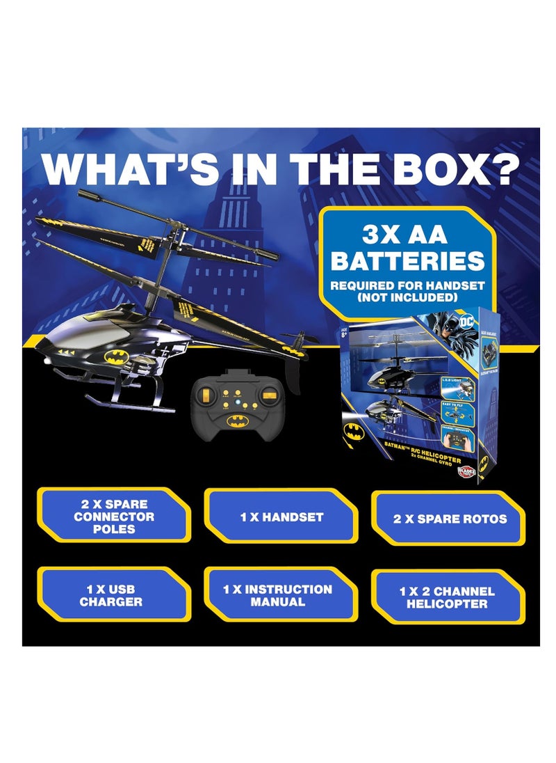 DC - DC Batman RC Helicopter 2X Channel Gyro - Image 1