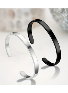Goolsky 1pc European And American Best-selling All-match Stainless Steel Open Glossy Bracelet Sexy C-shaped Bracelet  - Image 2