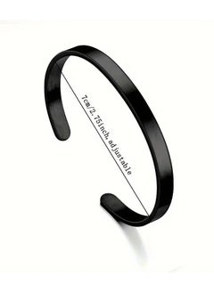 Goolsky 1pc European And American Best-selling All-match Stainless Steel Open Glossy Bracelet Sexy C-shaped Bracelet  - Image 4
