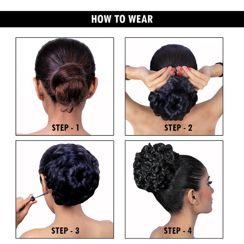 KIS Hair Messy Bun 100 Natural Human Hair Blend Glamorous Handcrafted SalonQuality Voluminous Luxurious Customizable Soft  Silky Texture Washable Reusable  Heat Resistant Md3 Gb - Image 2