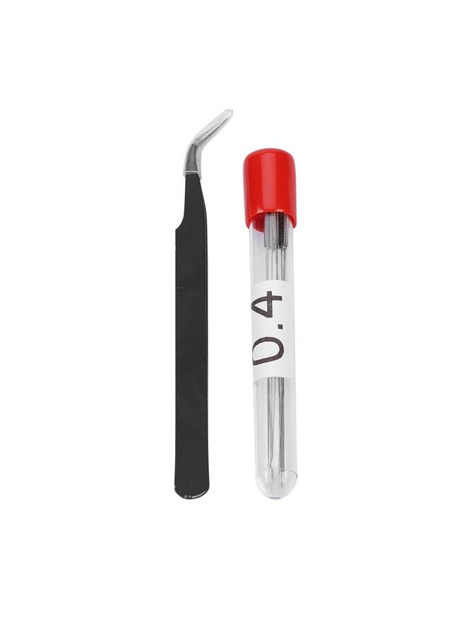 Thoraya 0.4mm Needles & Tweezers 3D Printer Nozzle Cleaning Thorough Cleaning 3D Printer Nozzle Cleaner  - Image 1