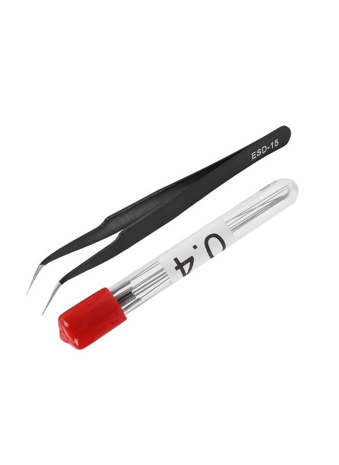 Thoraya 0.4mm Needles & Tweezers 3D Printer Nozzle Cleaning Thorough Cleaning 3D Printer Nozzle Cleaner  - Image 5