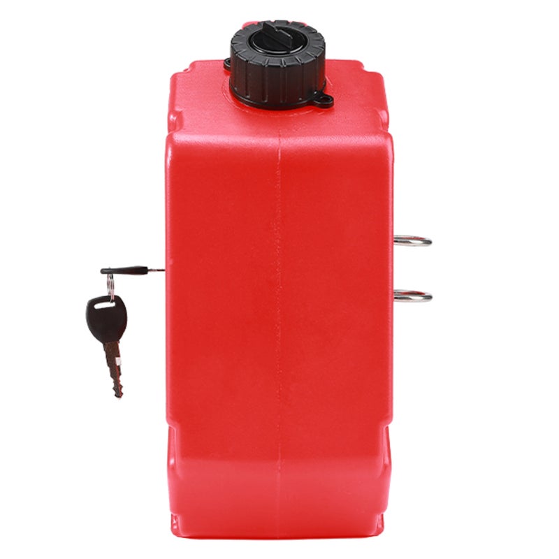 Portable Gas Tank HDPE Anti Theft Lock Backup Fuel Tank - Enhanced Security Fuel Transfer Tank for Motorcycles SUVs ATVs - Image 1