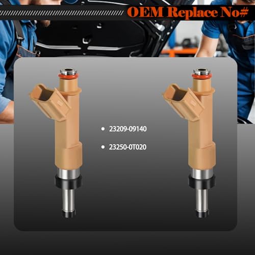 STZJAYE Fuel Injectors 23250-0T020 Set of 4 Compatible with Toyota Corolla 2009 2010 2011 2012 2013 2014 2015,for Matrix 2009-2013,for Scion xD 2008 2009 1.8L Replace 23209-09140 - Image 3