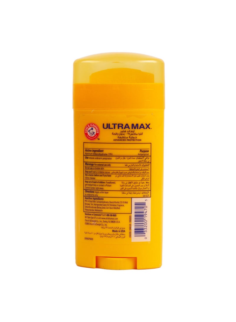 Arm & Hammer Ultra Max Powder Fresh Anti-Perspirant Deodorant Stick 73 g - Image 2