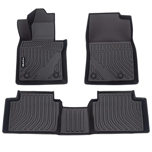 HAFIDI Floor Mats Custom for Mazda CX30 20202026 All Weather Protection TPE Heavy Duty NonSlip Automotive Floor Liners Fits Front 2nd Row Full Set Accessories Black - Image 1