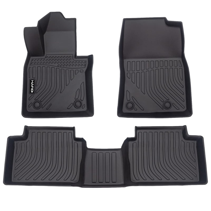 HAFIDI Floor Mats Custom for Mazda CX30 20202026 All Weather Protection TPE Heavy Duty NonSlip Automotive Floor Liners Fits Front 2nd Row Full Set Accessories Black - Image 2