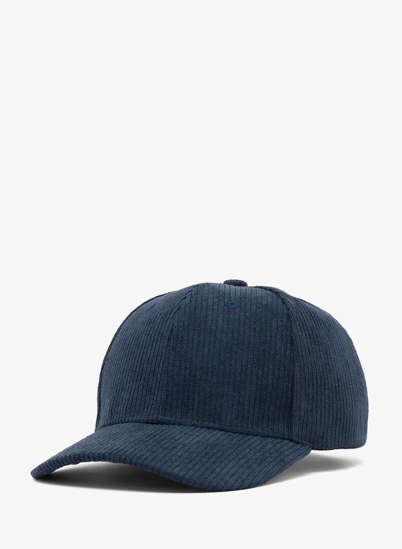 Plain Corduroy Curved Peak Cap