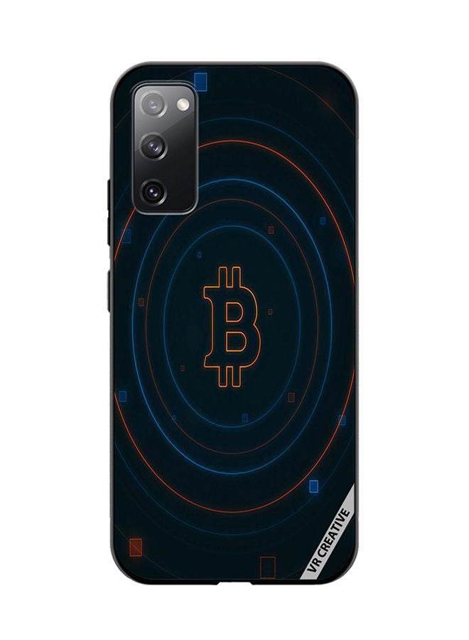 VR CREATIVE Protective Case Cover For Samsung Galaxy S20 FE 5G Bitcoin Design Multicolour - Image 1