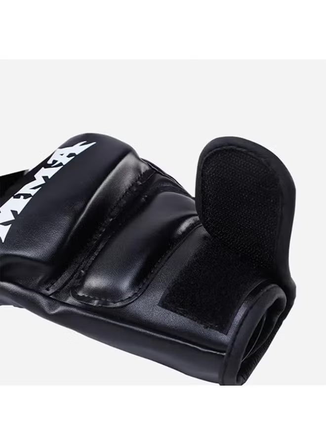 Black Half-Finger Boxing Gloves, Adult Training Gloves for MMA Kickboxing Muay Thai - Image 5