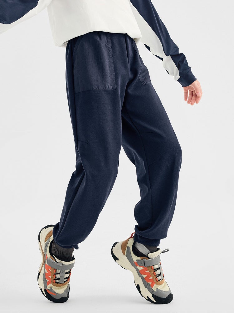 بالابالا بنطلون رياضي بتفاصيل قماشية متنوعة للأولاد - Image 2