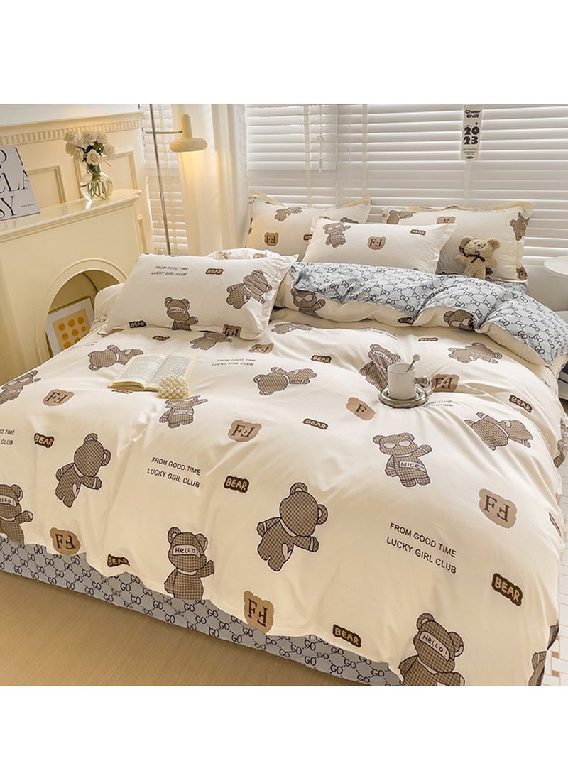 Sharpdo - 4-Piece Set Bedding Modal Quilt Cover Set - Image 1