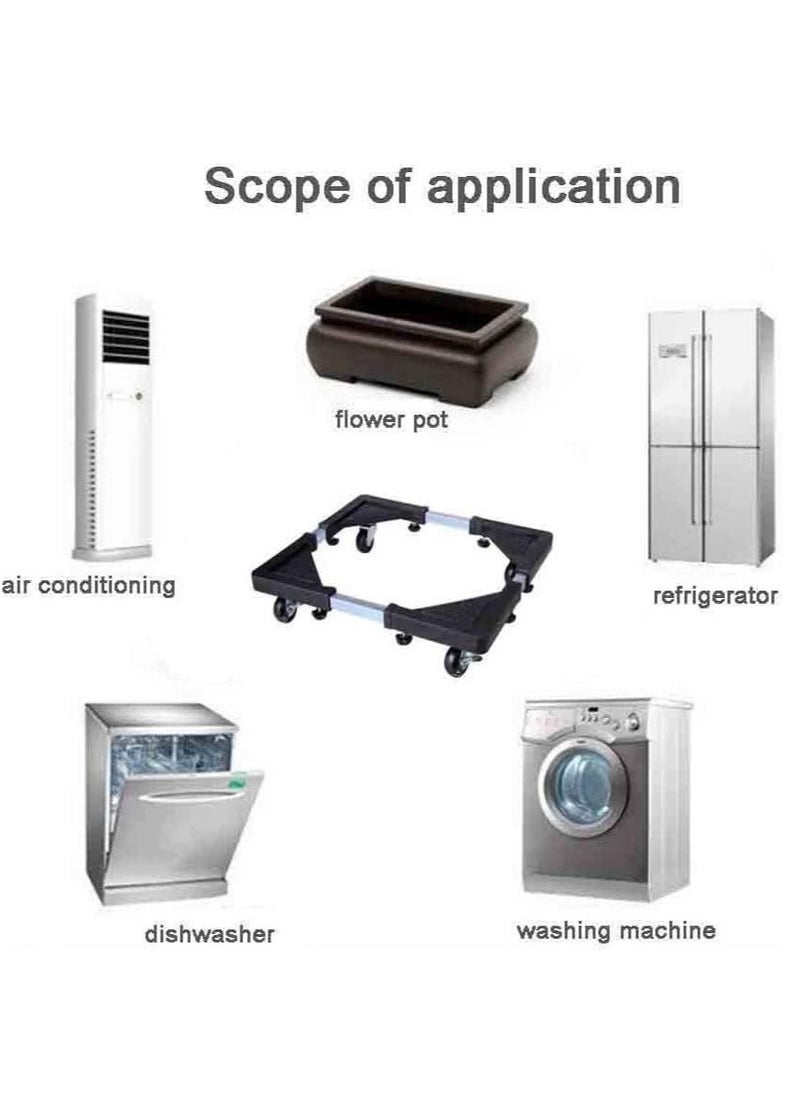 ELTRAZONE Multi-Functional Movable Adjustable Base Rack Stand with Wheel Removable Trolly Cart for Domestic Appliances - Drinking Fountains and Gas Bottle Base - Image 5