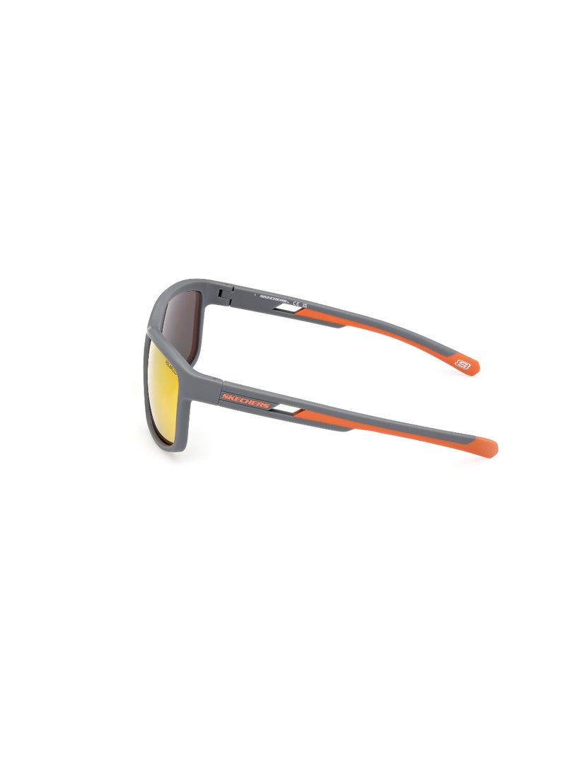 SKECHERS Plastic Rectangular Full Rim Men Polarized Sunglass - Image 4