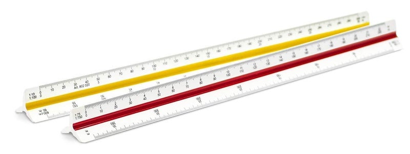 KRAFTMASTERS 1pcs Triangular Scale Ruler Plastic Straight Ruler 30cm Architect/Engineer Accurate Drafting Measure Tool - Image 5