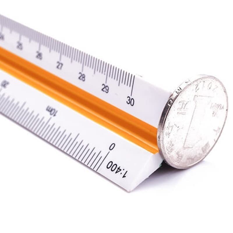 KRAFTMASTERS 1pcs Triangular Scale Ruler Plastic Straight Ruler 30cm Architect/Engineer Accurate Drafting Measure Tool - Image 4