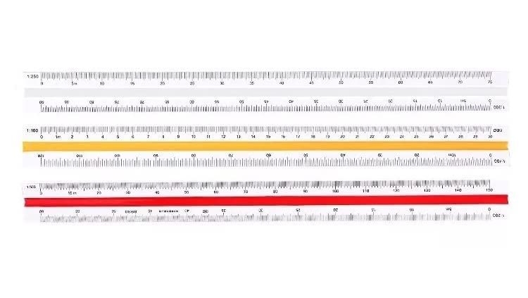 KRAFTMASTERS 1pcs Triangular Scale Ruler Plastic Straight Ruler 30cm Architect/Engineer Accurate Drafting Measure Tool - Image 2