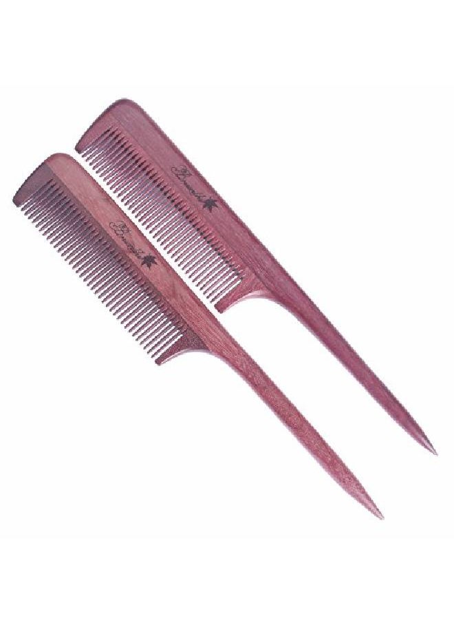 Breezelike - Hair Combs Fine Tooth Purpleheart Wooden Tail Comb No Static Teasing Hair Comb For Women - Image 1