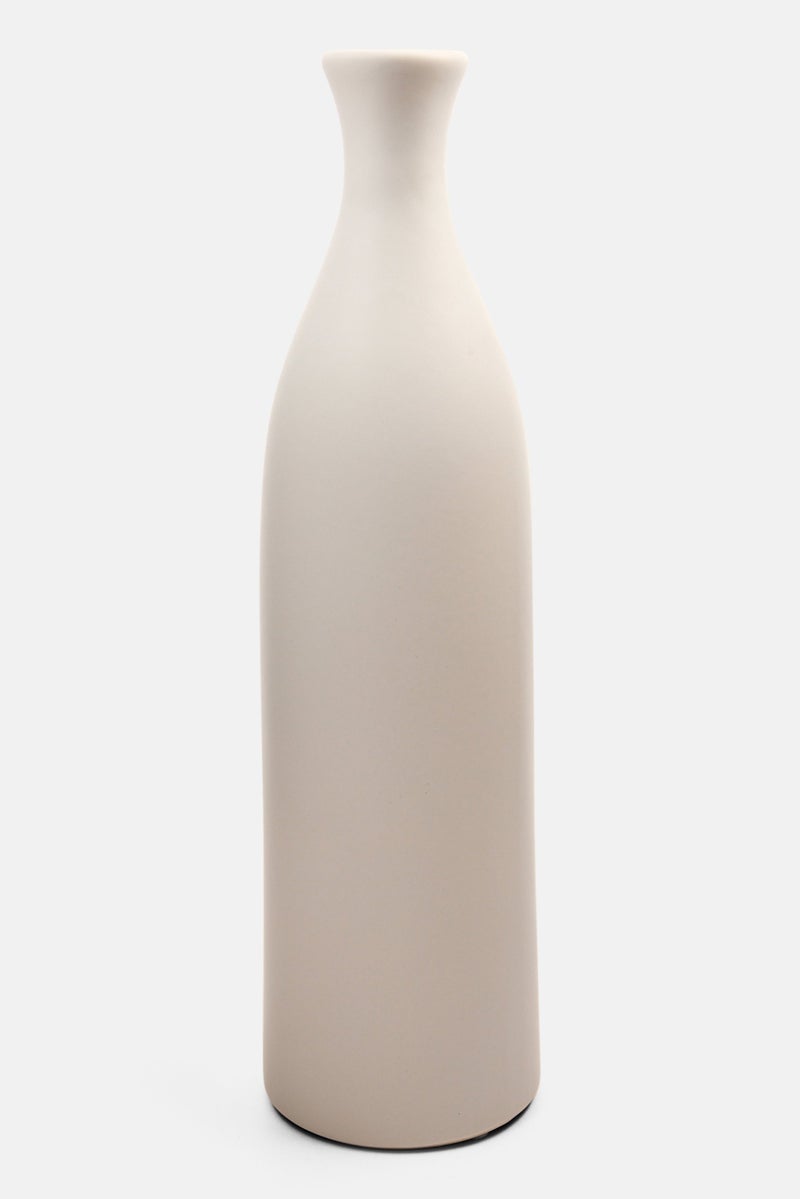 Muy Mucho Ceramic Decorative Flower Vase, Off White - Image 1
