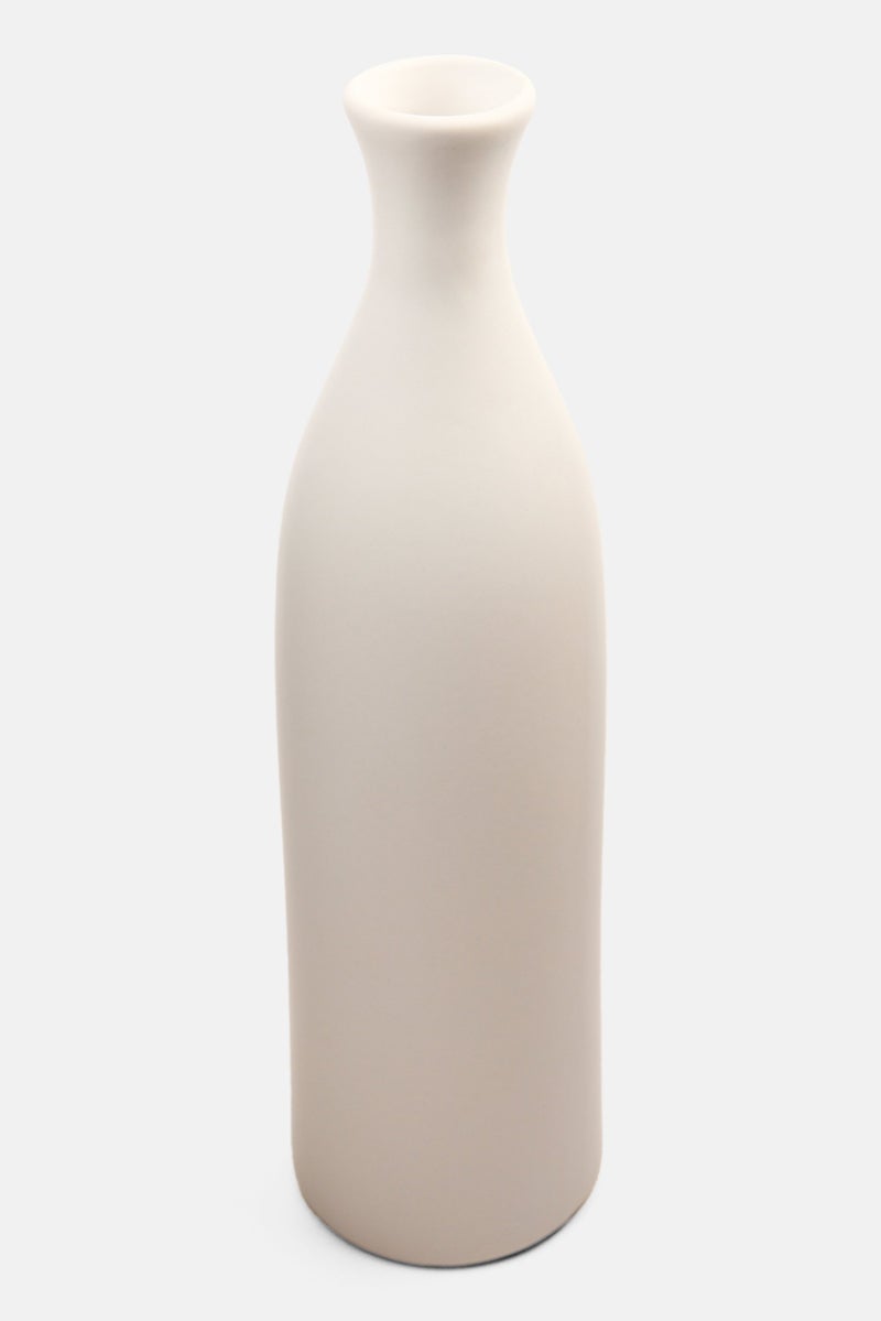 Muy Mucho Ceramic Decorative Flower Vase, Off White - Image 2