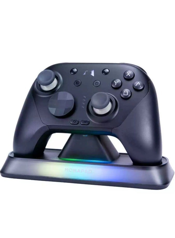 MOBAPAD Classic Gamepad MOBAPAD CHITU 2 Pro HD Wireless Gaming Controller with RGB Smart Charging Dock for Nintendo Switch 2/1 Lite/OLED, PC / Android / iOS with TMR Glide Joysticks 0 Drift, HD Rumble, NFC, Mechanical Buttons, Turbo, 6 Axis Gyro, 1000mAh Battery, Dual Programmable Macro Buttons, Ergonomic Grip, Swappable D-Pads - Image 1