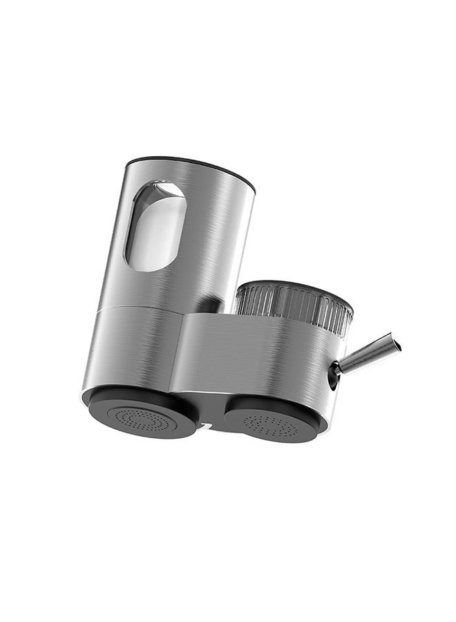 داريو مرشح مياه صنبور الفولاذ المقاوم للصدأ – نظام تصفية 7 مراحل مع اللب الأساسي المركب الخزفي، منفذين، 4 خراطيش و 5 موصلات للمياه النظيفة - Image 2