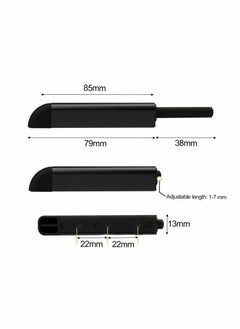 Y&D Magnetic Touch Latch, Door Catch Push to Open Latch Adjustable Cabinet Closures Release Catches Damper for Cupboard Wardrobe (6Pcs Black)  - Image 2