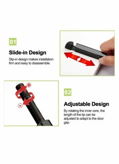 Y&D Magnetic Touch Latch, Door Catch Push to Open Latch Adjustable Cabinet Closures Release Catches Damper for Cupboard Wardrobe (6Pcs Black)  - Image 4
