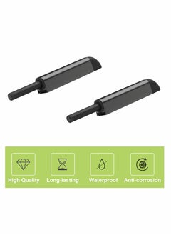 Y&D Magnetic Touch Latch, Door Catch Push to Open Latch Adjustable Cabinet Closures Release Catches Damper for Cupboard Wardrobe (6Pcs Black)  - Image 3