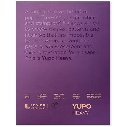 Legion Yupo Paper Painting and Drawing, Multi 9-x-12-Inch - Image 1