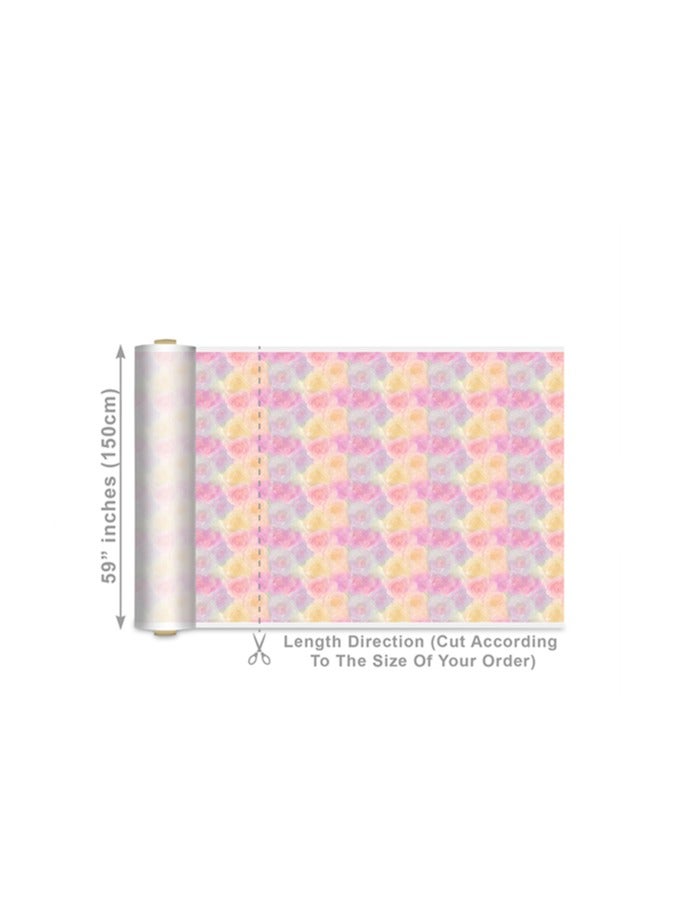 فيلاتو Ù‚Ù…Ø§Ø´ Ø­Ø±ÙŠØ± Ø§Ù„Ù„ÙŠÙ„ Ø¹Ø±Ø§Ù…Ù†ÙŠ Ø¨Ø§Ù„ÙŠØ§Ø±Ø¯Ø©ØŒ Ø¬Ù„Ø§Ø¨ÙŠØ© Ù…Ø®ÙˆÙŠØ±ØŒ ÙˆØ±ÙˆØ¯ ØµÙ�Ø±Ø§Ø¡ ÙˆØ±Ø¯ÙŠØ©ØŒ Ø®ÙŠØ§Ø·Ø©ØŒ Ø¹Ø±Ø¶ 58 Ø¨ÙˆØµØ© - Image 2