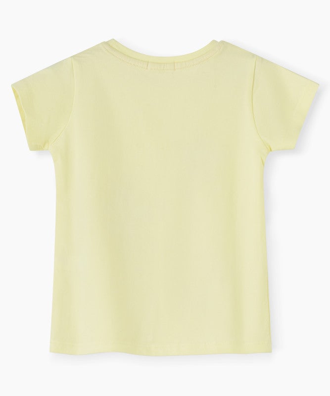 Jelliene YELLOW T-SHIRT WITH FLOWER PRINT - Image 2