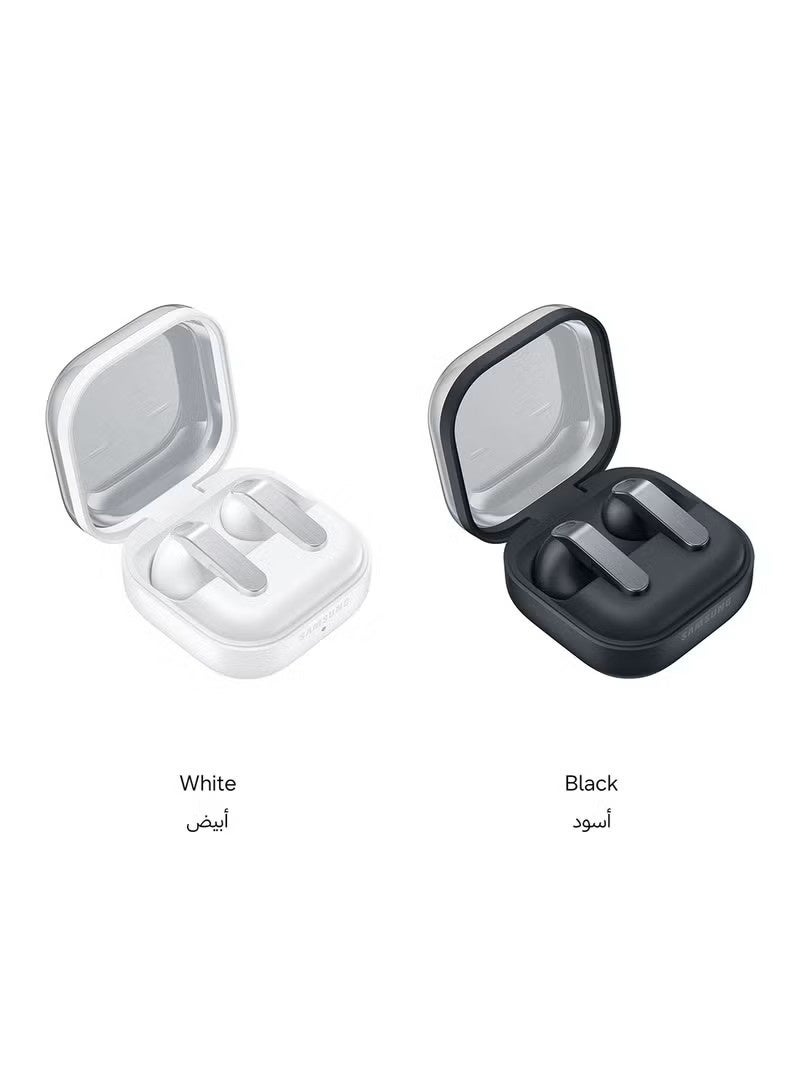 سامسونج Galaxy Buds4, Real Metal Blade, 1-way Speaker, Super Clear Call, Adaptive Noise Control, Seamless Connection White White - Image 2