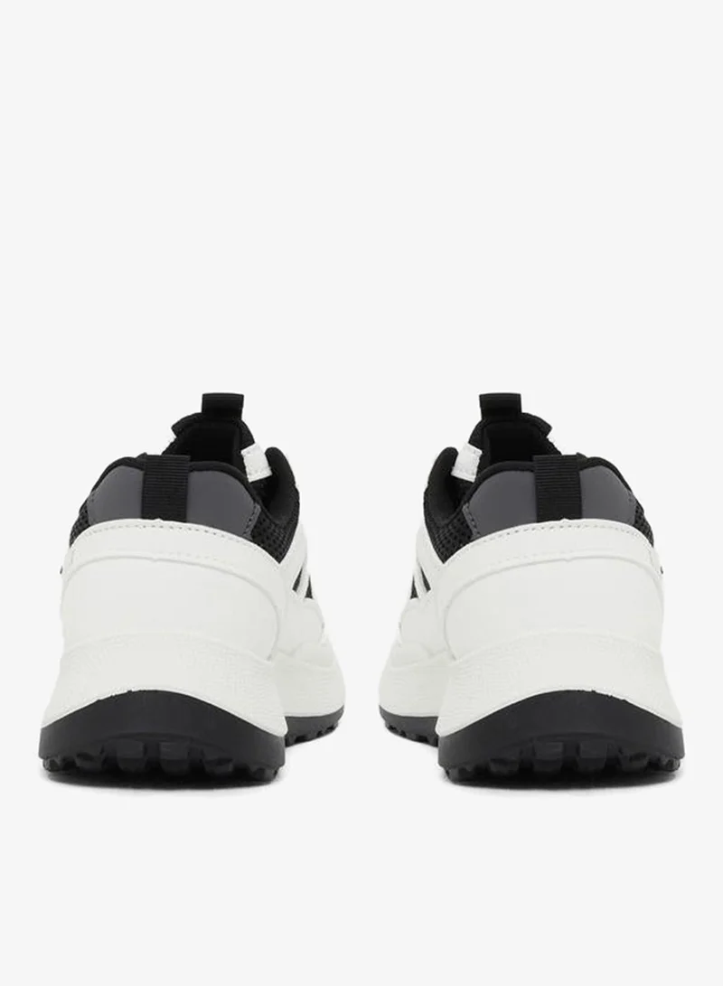 Styli  Color Block Lace-Up Chunky Sneakers with Back Pull Tab for Women | Best Price UAE