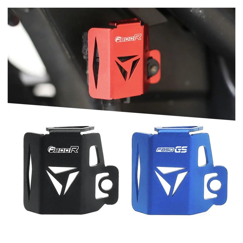 Red No Logo Rear Brake Master Cylinder Reservoir Cap Guard For BMW F800R F850GS Motorcycle - Image 3