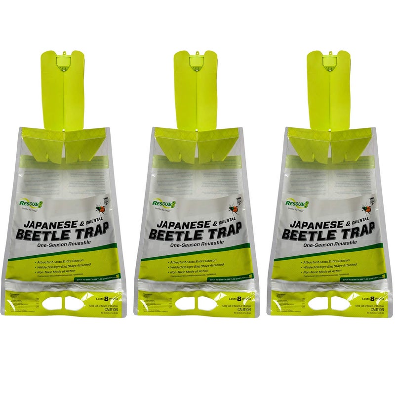 RESCUE! Japanese Beetle Trap â€“ Reusable Bag - 3 Traps - Image 1