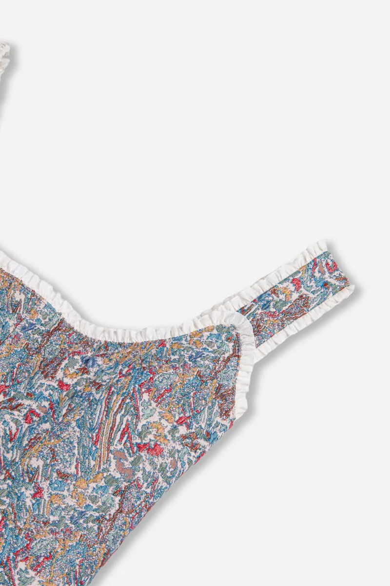Nocturne  Printed Piped Bustier Top for Women | Best Price UAE
