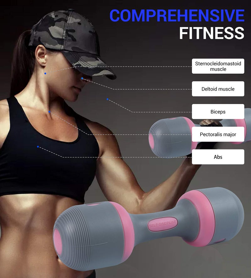 Nice C Adjustable Dumbbells Weights, Neoprene All-in-1 Options, Non-Slip, All-Purpose, Home, Gym, Office - Image 2