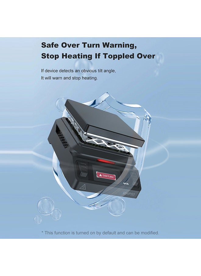 Constant Temperature Heating Platform 50*50mm Enlarged Heating Area Built-in Cooling Fan 160*80 LCD Display Segmented Heating Design