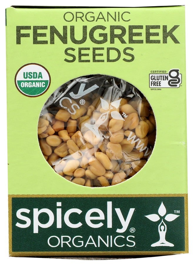 Spicely Organic Fenugreek Seeds 0.45 Oz Certified Gluten Free - Image 1