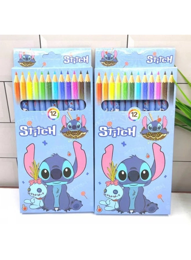 ستيتش قلم رصاص ملونة 12 قطعة - Image 2