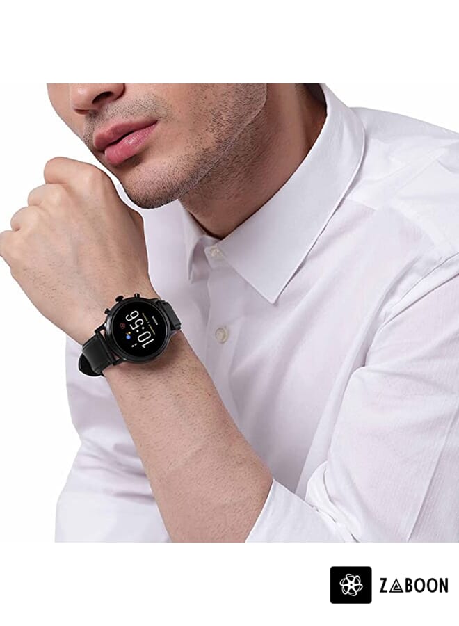 Zaboon Fossil Gen 5 Carlyle / Julianna / Garrett / Carlyle HR Oil Wax Genuine Leather Watch Band - Image 5