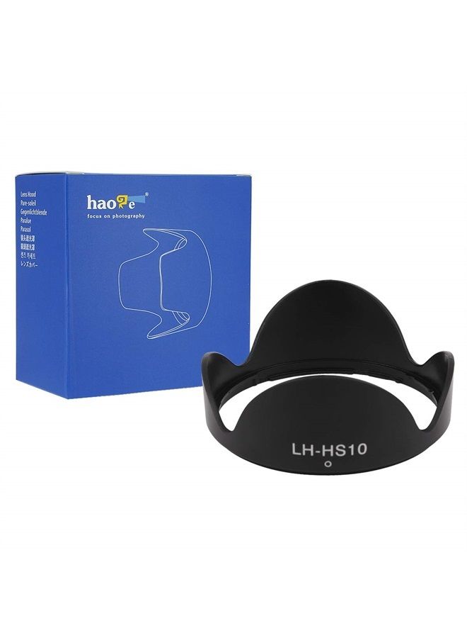 Haoge Bayonet Lens Hood for Fujifilm Fuji FinePix HS10, HS11, HS20, HS22, HS25, HS28, HS30, HS33, HS35, HS50 Camera Replaces Fujifilm LH-HS10 - Image 1